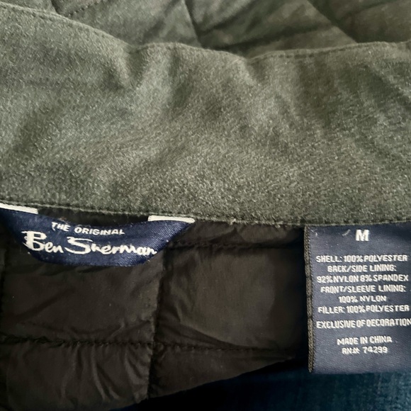Ben Sherman Dark Gray Quilted Puffer Jacket - Picture 4 of 5